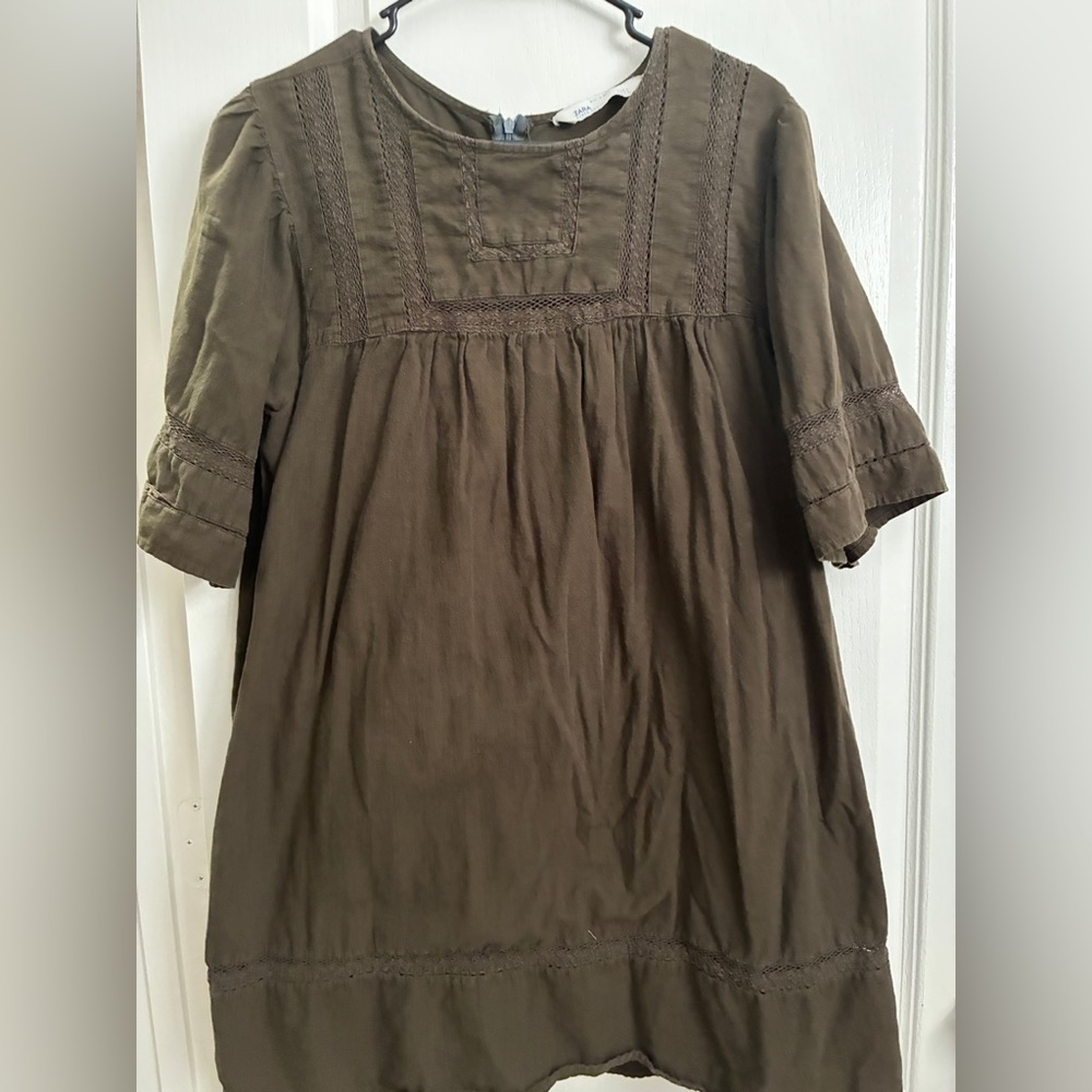 Zara Olive Green Dress